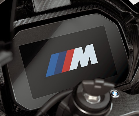 M logotips uz M 1000 RR TFT displeja